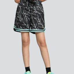 Puma Black Printed Sports Shorts-image-45