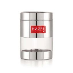 HAZEL Silver & transparent Stainless Steel Mukhwas Container (0.3 L)-image-8