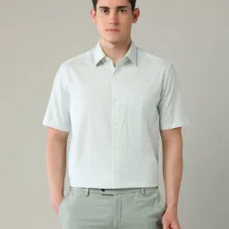Arrow Green Cotton Regular Fit Printed Shirt-picture-36