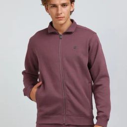 French Connection Pink Blended Solid Long Sleeves Sweatshirts-image-77
