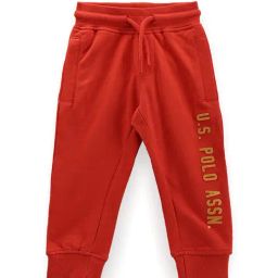 U.S. Polo Assn. Kids Orange Printed Trackpants-image-101