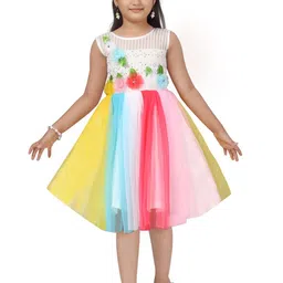 HERE&NOW Print Net Fit & Flare Dress-picture-13
