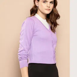 her by invictus Pure Acrylic Solid Cardigan-picture-16