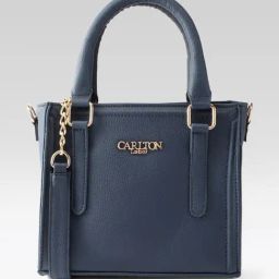 Carlton London Navy Medium Leather Satchel-32