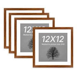 art street Synthetic Document Wall Photo Frame, Set of 4 Big Frames For Wall Artwork, Certificates, Home Decor image 2