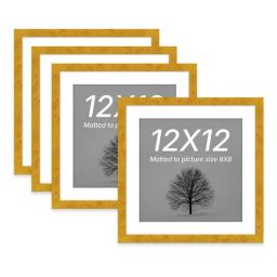 art street Synthetic Document Wall Photo Frame, Set of 4 Big Frames For Wall Artwork, Certificates, Home Decor image 2