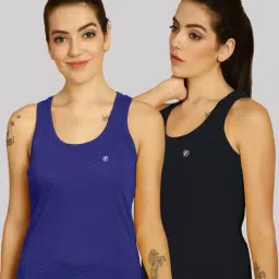 Friskers Blue Cotton Sports Tank Top - Pack Of 2-picture-46