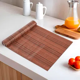 Kuber Industries Brown Printed Water Resistant Shelf Liner Organisers-24