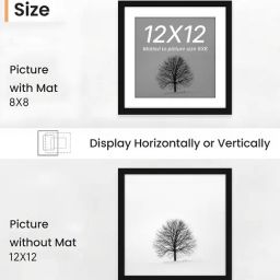 art street Synthetic Document Wall Photo Frame, Set Of 2 Big Frames For Wall Artwork, Certificates, Home Decor image 3