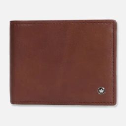 Louis Philippe Brown Leather Solid Bi-Fold Wallet-image-88