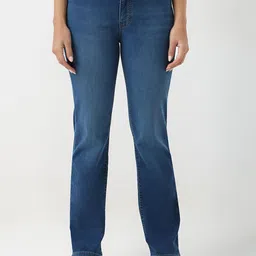 Kraus Jeans Women Straight Fit High-Rise Light Fade Jeans-picture-44