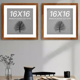 Synthetic Document Wall Photo Frame, Set Of 2 Big Frames For Wall Artwork, Certificates, Home Decor-1