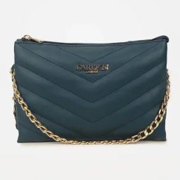 Carlton London Navy Quilted Medium Sling Handbag-picture-25