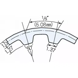 Mitsuboshi Timing Belt 109 Teeth 2.27 mm Height, 218XL031-image-78