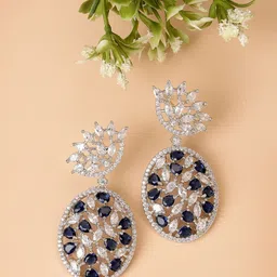 ZENEME Floral Drop Earrings-image-42