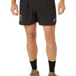 Asics Black Regular Fit Printed Sports Shorts-picture-19
