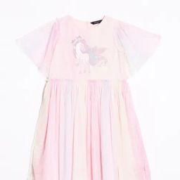 Allen Solly Girls Pink Cotton Printed Dress-image-86
