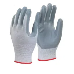 HEAPRO Cut-Resistant Gloves Nitrile Coating White & Grey Universal Size, HIG-02 (Pack of 500 Pair)-image-8