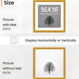 art street Synthetic Document Wall Photo Frame, Set Of 2 Big Frames For Wall Artwork, Certificates, Home Decor image 3