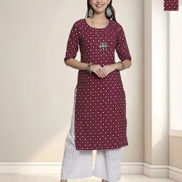 HERE&NOW Women Pack of 2 Ethnic Motifs Printed Kurta-image-29