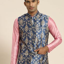 SOJANYA Men Printed Nehru Jacket-21