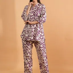 Dreambe Abstract Printed Tunic & Trouser Set-image-5