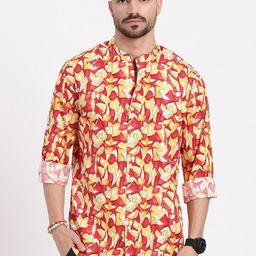 SHOWOFF Men Smart Slim Fit Opaque Printed Casual Shirt-image-31