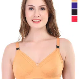 Liigne Women Pack of 4 Full Coverage Non Padded Maternity Bra-picture-14