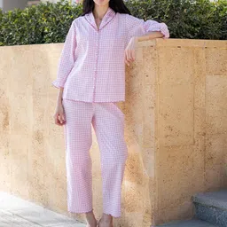 SANSKRUTIHOMES Women Pure Cotton Shirt With Trouser Co-Ords-image-73