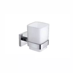 PLATO Quadro Tumbler Holder Brass Chrome Finish Silver, 6164-image-74