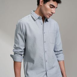 HIGHLANDER Men Comfort Slim Fit Checked Cotton Shirt-picture-45