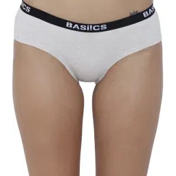 BASIICS by La Intimo Off White Melange Bikini Panty-image-94