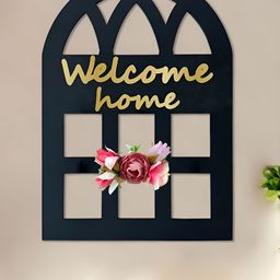 Art Street Black MDF Window style Wall Decor-image-91
