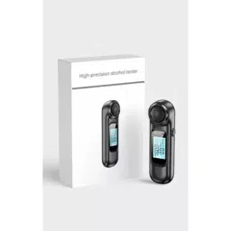 generic Real Instruments Portable Alcohol Tester Machine LCD Digital Display Breathalyzer Black, AT-21 image 4