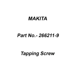 Makita Tapping Screw Size 5x40 for HK1820, Part No 266211-9-34