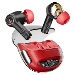 boAt Nirvana Crystl TWS Earbuds with Active Noise Cancellation (IPX4 Water Resistant, 60ms Low Latency, Blazing Red)-2