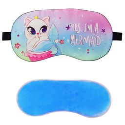Jenna Jenna Mermaid Printed Sleeping Eye Mask With Cooling Gel - Multicolour-image-87