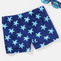 Babyhug Swimming Trunk Star Fish Print - Navy Blue-image-75