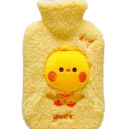 FunBlast Duck Design Hot Water Bag with Soft Cover 1000 ml - Yellow-image-3