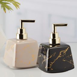 KOOKEE Ceramic Soap Dispenser handwash Pump for Bathroom, Set of 2, Multicolor (10515)-image-73