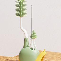 Bottle & Nipple Cleaning Brushes Set of 3 - Green-72