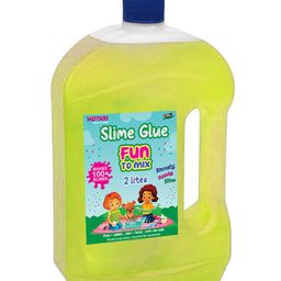 HOTKEI (2 Liter) Yellow Slime Glue DIY Magic Toy Jelly Putty Making kit Set Borax Slime Glue Liquid Gel Toy for Boys Girls Kids for Making Slime at Home-15