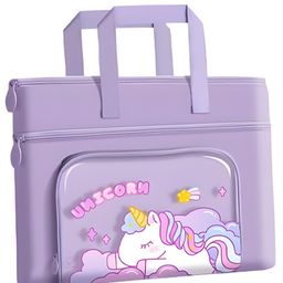 SCHOOLISH Cartoon Design Handbag| Tuition, Picnic, Laptop, Notebook Carrying Handbag for Students- PACK OF 1- COLOR MAY VARY-picture-22