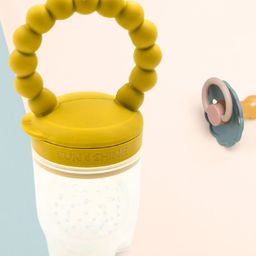 Sun & Shine Chewberry Baby Fruit Feeder / Pacifier With Cap | BPA-Free, Soft & Premium Silicone Teether for Baby, Infants & Toddlers - 6 To 12 Months - Yellow-14
