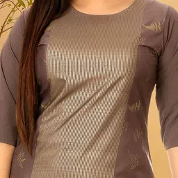 Anouk Rustic Selection Of 3 Ethnic Motifs Printed Round Neck Straight Kurtas image 4