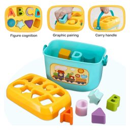 ADKD Baby Plastic First's Block Shapes and Sorter Toys For Kids with ABCD Blocks with Other ShapesBlocks image 2