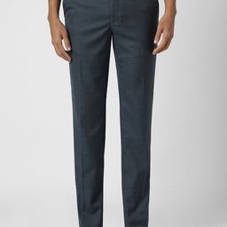 Van Heusen Men Textured Slim Fit Formal Trousers-picture-15