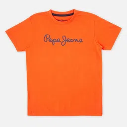 Pepe Jeans Boys Typography Printed Round Neck Cotton T-shirt-image-23