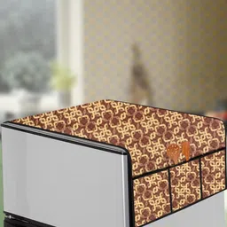 The Furnishing Tree Brown Plastic Refrigerator Cover-picture-15