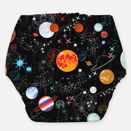 Snugkins Free Size Reusable Organic Cloth Diaper With Terry Soaker - Multicolour image 4